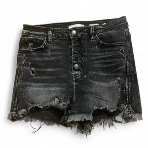 Kancan Black Denim Shorts